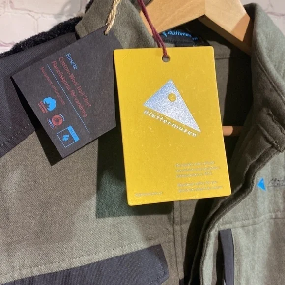 NWT Klattermusen Flannel Shirt, organic cotton & merino wool - Picture 3 of 6